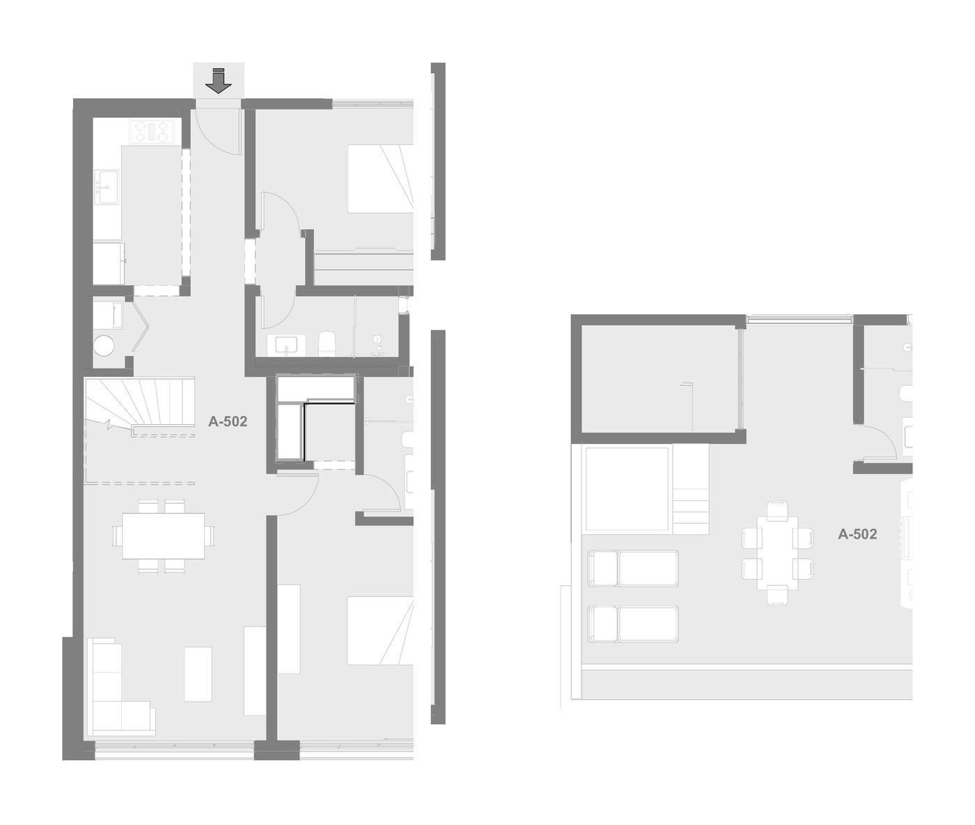 2 bedroom floor plan — Riviera Bay Condos