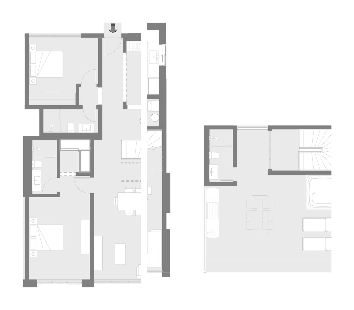 2 bedroom floor plan — Riviera Bay Condos